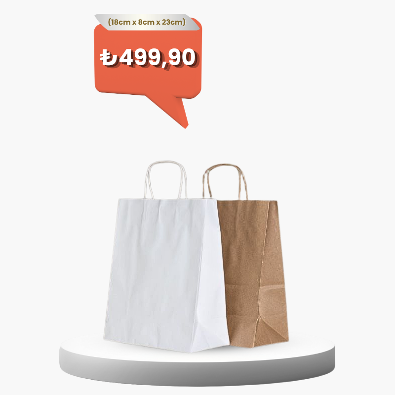 Burgu saplı kraft çanta – çevre dostu ve şık taşıma çözümü